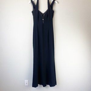 Escada Black Formal Long Gown | Beaded Zipper | Size 34 / US 4